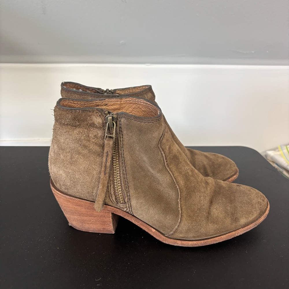Madewell Brown Suede Bootie Ankle Boots, size 7.5